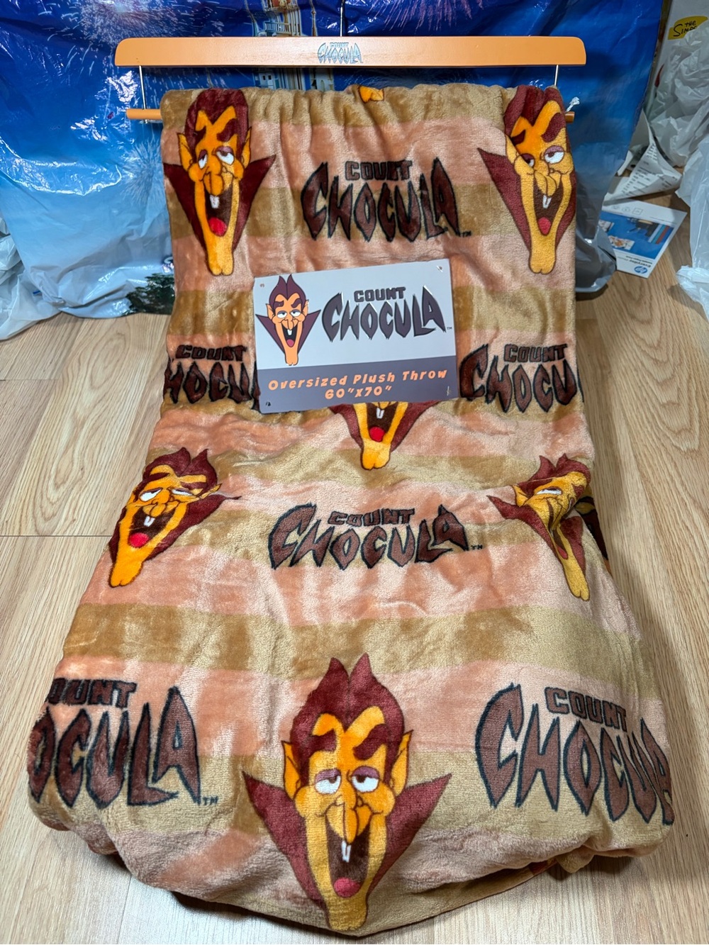 Count Chocula Oversized 60” x 70” Plush Throw Blanket New with Tags